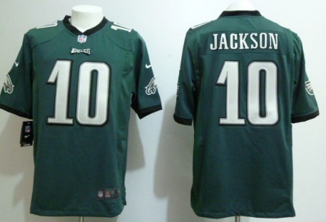 Nike Philadelphia Eagles #10 DeSean Jackson Dark Green Game Jersey 