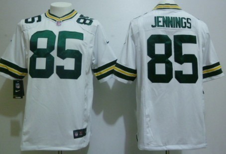 Nike Green Bay Packers #85 Greg Jennings White Game Jersey 