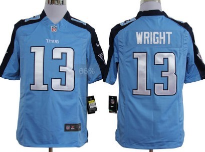 Nike Tennessee Titans #13 Kendall Wright Light Blue Game Jersey