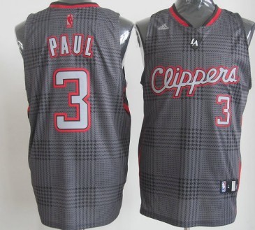 Los Angeles Clippers #3 Chris Paul Black Rhythm Fashion Jersey 