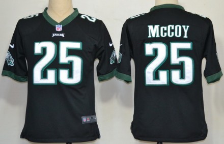 Nike Philadelphia Eagles #25 LeSean McCoy Black Game Jersey 
