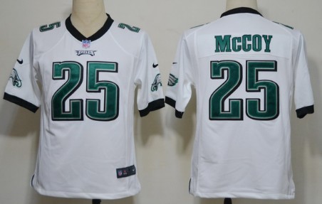 Nike Philadelphia Eagles #25 LeSean McCoy White Game Jersey 