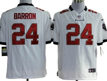 Nike Tampa Bay Buccaneers #24 Mark Barron White Game Jersey