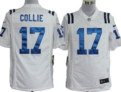 Nike Indianapolis Colts #17 Austin Collie White Game Jersey 