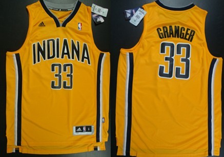 Indiana Pacers #33 Danny Granger Revolution 30 Swingman Yellow Jersey 