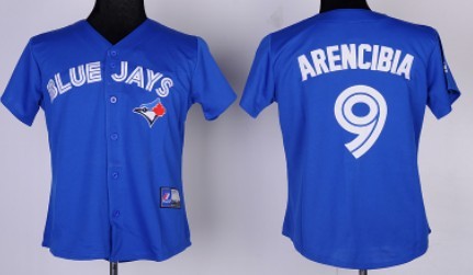 Toronto Blue Jays #9 J. P. Arencibia Blue Womens Jersey 