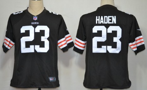 Nike Cleveland Browns #23 Joe Haden Brown Game Jersey