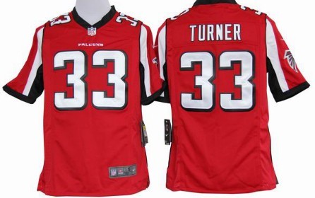 Nike Atlanta Falcons #33 Michael Turner Red Game Jersey 