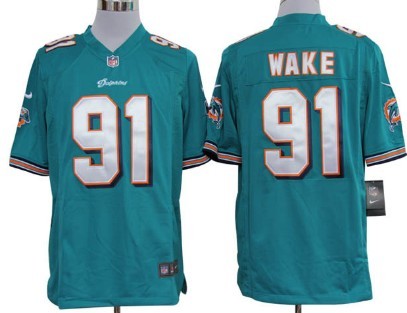 Nike Miami Dolphins #91 Cameron Wake Green Game Jersey