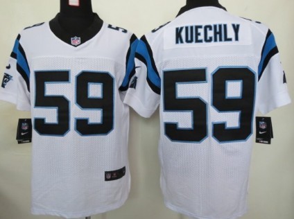 Nike Carolina Panthers #59 Luke Kuechly White Elite Jersey 