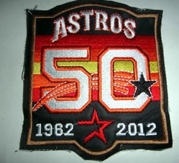 2012 Houston Astros 50th Anniversary Patch 