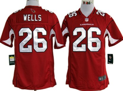 Nike Arizona Cardinals #26 Chris Wells Red Game Jersey