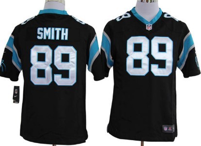 Nike Carolina Panthers #89 Steve Smith Black Game Jersey 