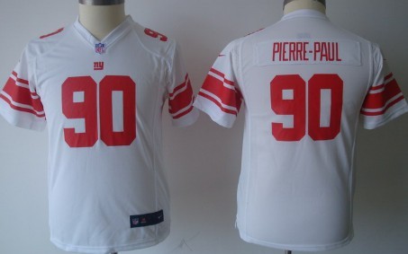 Nike New York Giants #90 Jason Pierre-Paul White Game Kids Jersey 
