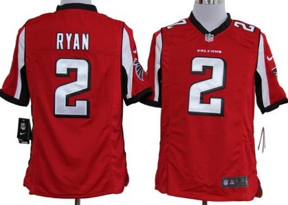 Nike Atlanta Falcons #2 Matt Ryan Red Game Jersey 
