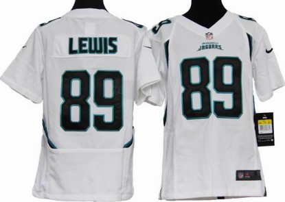Nike Jacksonville Jaguars #89 Marcedes Lewis White Game Kids Jersey 