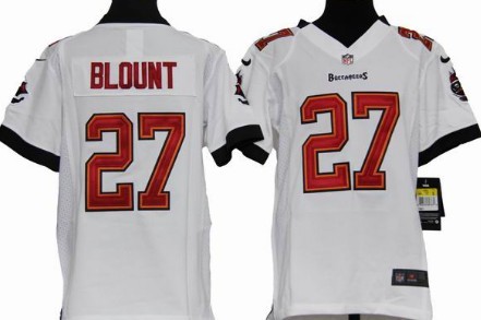 Nike Tampa Bay Buccaneers #27 LeGarrette Blount White Game Kids Jersey 