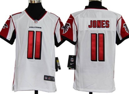 Nike Atlanta Falcons #11 Julio Jones White Game Kids Jersey
