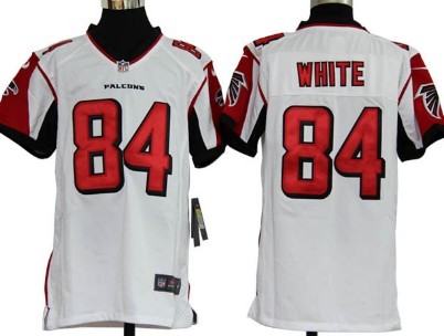 Nike Atlanta Falcons #84 Roddy White White Game Kids Jersey