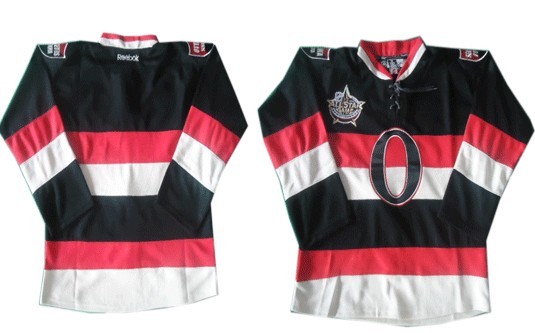 Ottawa Senators Blank Black Third 2012 All-Star Patch Jersey