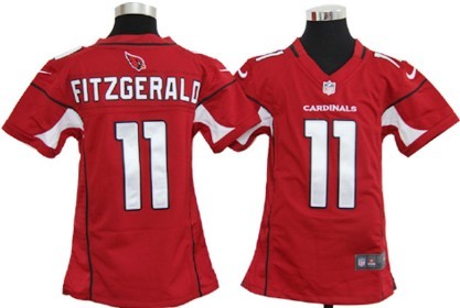 Nike Arizona Cardinals #11 Larry Fitzgerald Red Game Kids Jersey 
