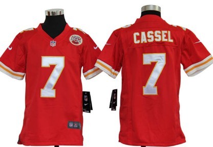 Nike Kansas City Chiefs #7 Matt Cassel Red Game Kids Jersey 