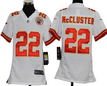Nike Kansas City Chiefs #22 Dexter McCluster White Game Kids Jersey 
