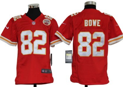 Nike Kansas City Chiefs #82 Dwayne Bowe Red Game Kids Jersey 