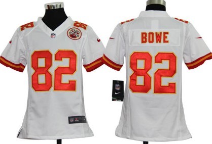Nike Kansas City Chiefs #82 Dwayne Bowe White Game Kids Jersey 