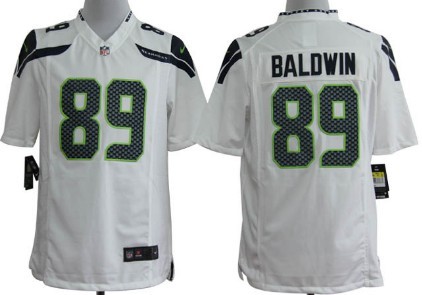 Nike Seattle Seahawks #89 Doug Baldwin White Game Jersey 