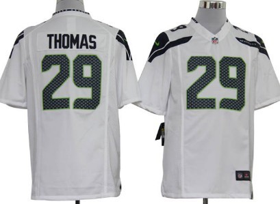 Nike Seattle Seahawks #29 Earl Thomas White Game Jersey 