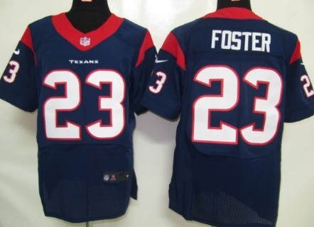 Nike Houston Texans #23 Arian Foster Blue Elite Jersey 