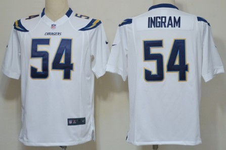 Nike San Diego Chargers #54 Melvin Ingram White Game Jersey 
