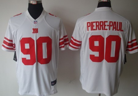 Nike New York Giants #90 Jason Pierre-Paul White Limited Jersey 