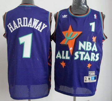 NBA 1995 All-Star #1 Penny Hardaway Purple Swingman Throwback Jersey 