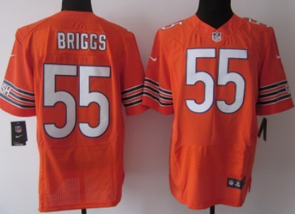 Nike Chicago Bears #55 Lance Briggs Orange Elite Jersey 