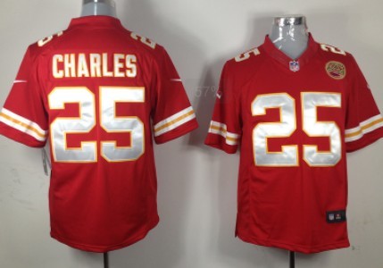 Nike Kansas City Chiefs #25 Jamaal Charles Red Limited Jersey 