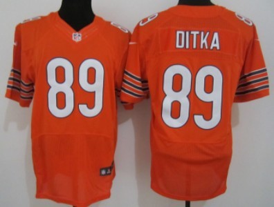 Nike Chicago Bears #89 Mike Ditka Orange Elite Jersey 
