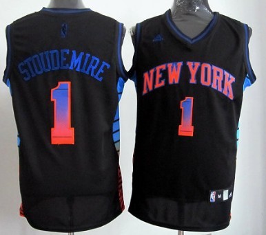 New York Knicks #1 Amare Stoudemire 2012 Vibe Black Fashion Jersey 