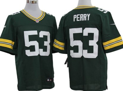 Nike Green Bay Packers #53 Nick Perry Green Elite Jersey 