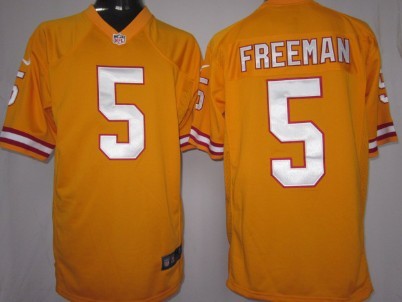 Nike Tampa Bay Buccaneers #5 Josh Freeman Orange Game Jersey 