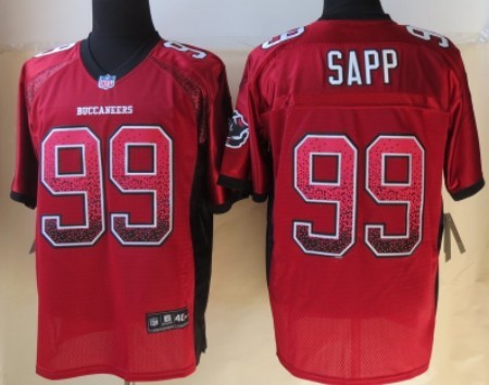 Nike Tampa Bay Buccaneers #99 Warren Sapp Drift Fashion Red Elite Jersey