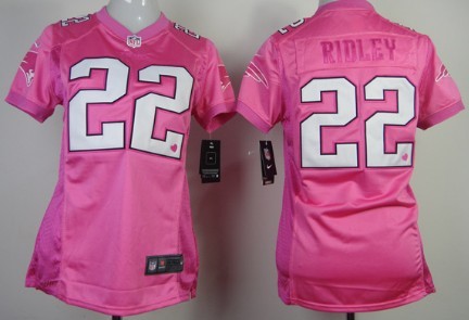 Nike New England Patriots #22 Stevan Ridley Pink Love Womens Jersey
