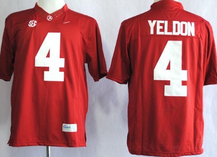 Alabama Crimson Tide #4 T.J Yeldon 2014 Red Limited Jersey 