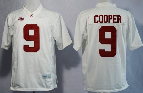 Alabama Crimson Tide #9 Amari Cooper 2014 White Limited Jersey 