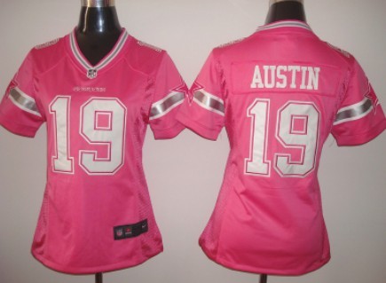 Nike Dallas Cowboys #19 Miles Austin 2013 Pink Love Womens Jersey 