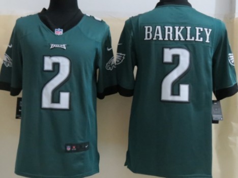 Nike Philadelphia Eagles #2 Matt Barkley Dark Green Limited Jersey 
