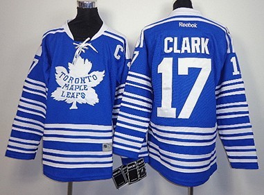Toronto Maple Leafs #17 Wendel Clark 2014 Winter Classic Blue Kids Jersey 