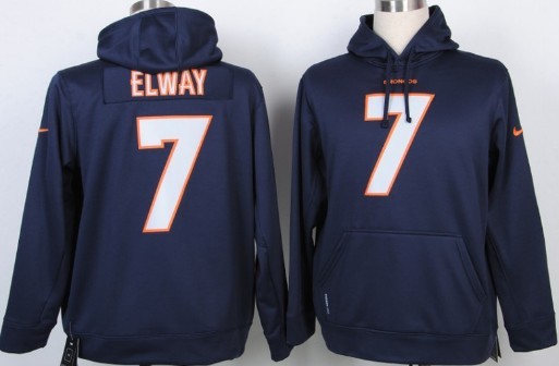 Nike Denver Broncos #7 John Elway Blue Hoodie