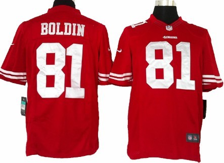 Nike San Francisco 49ers #81 Anquan Boldin Red Limited Jersey 